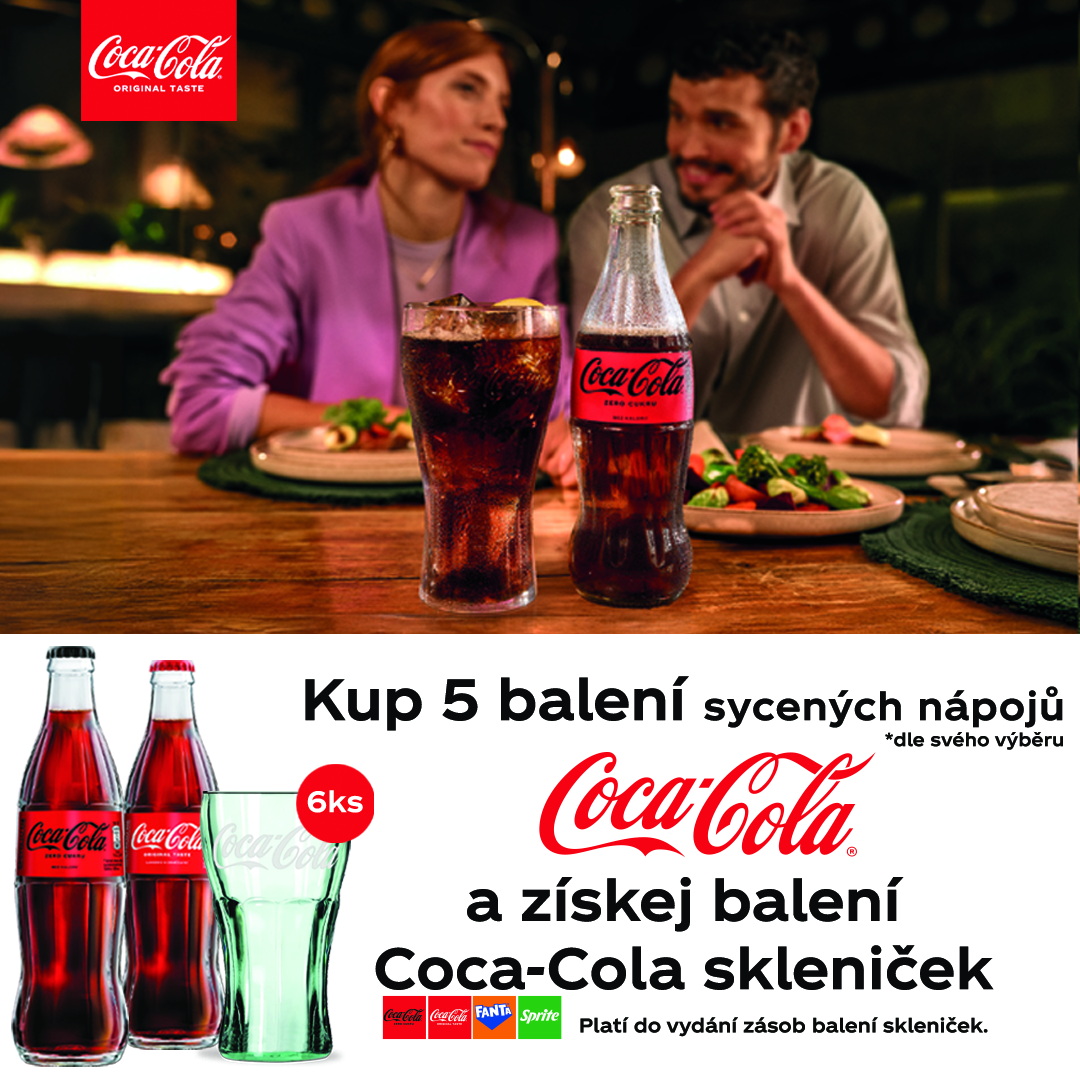 Coca Cola + sklo